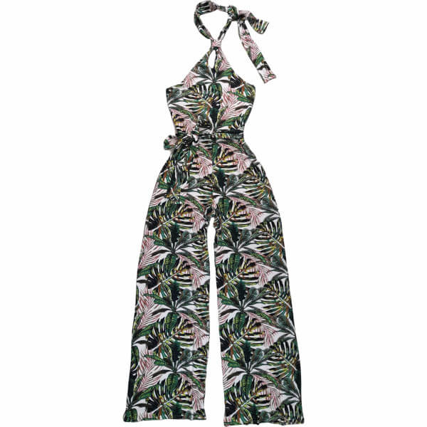 Printed palazzo garment with halter neck